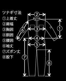 サイズ表_ツナギ